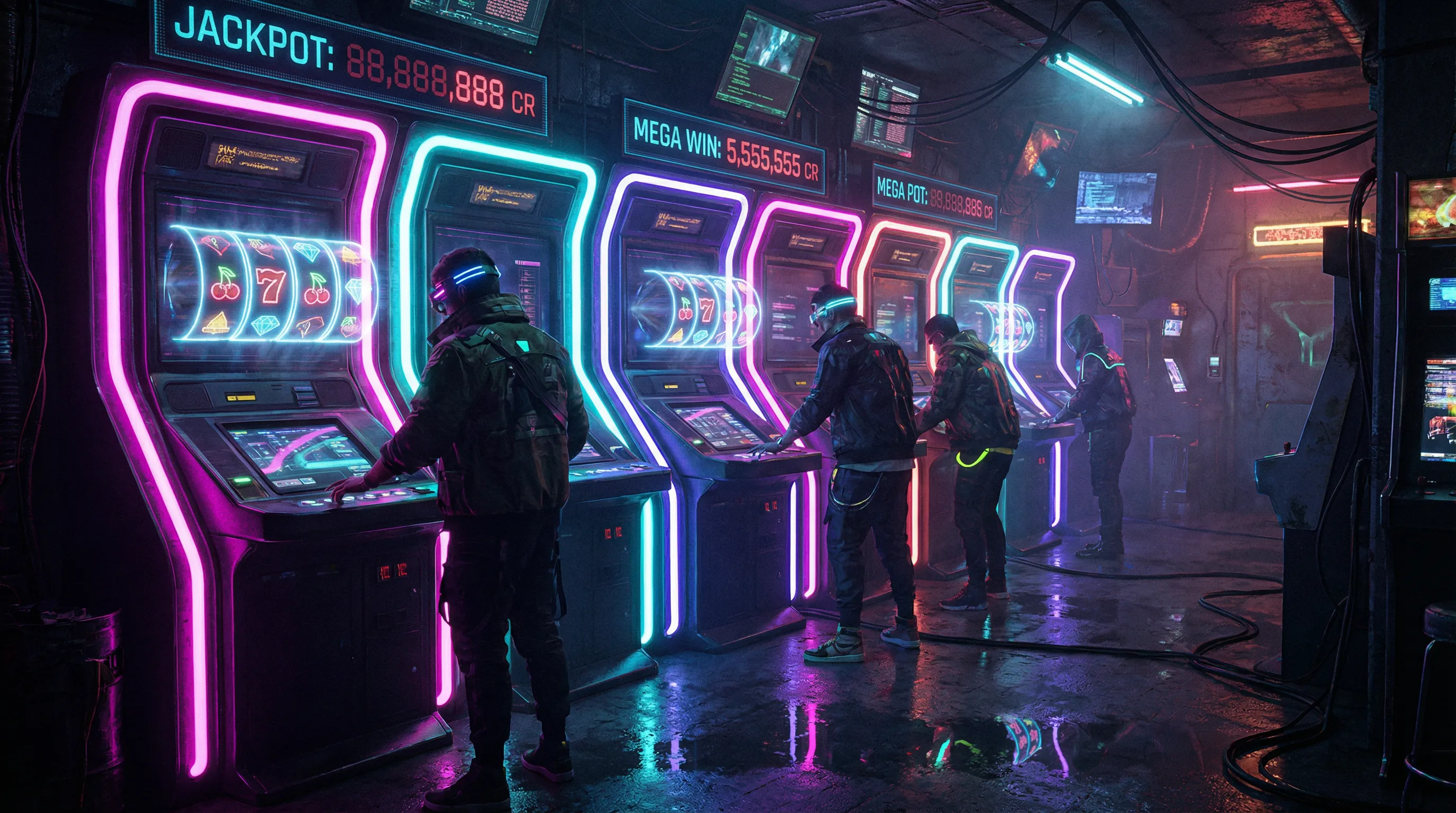 博彩平台赛博朋克电子老虎机游戏