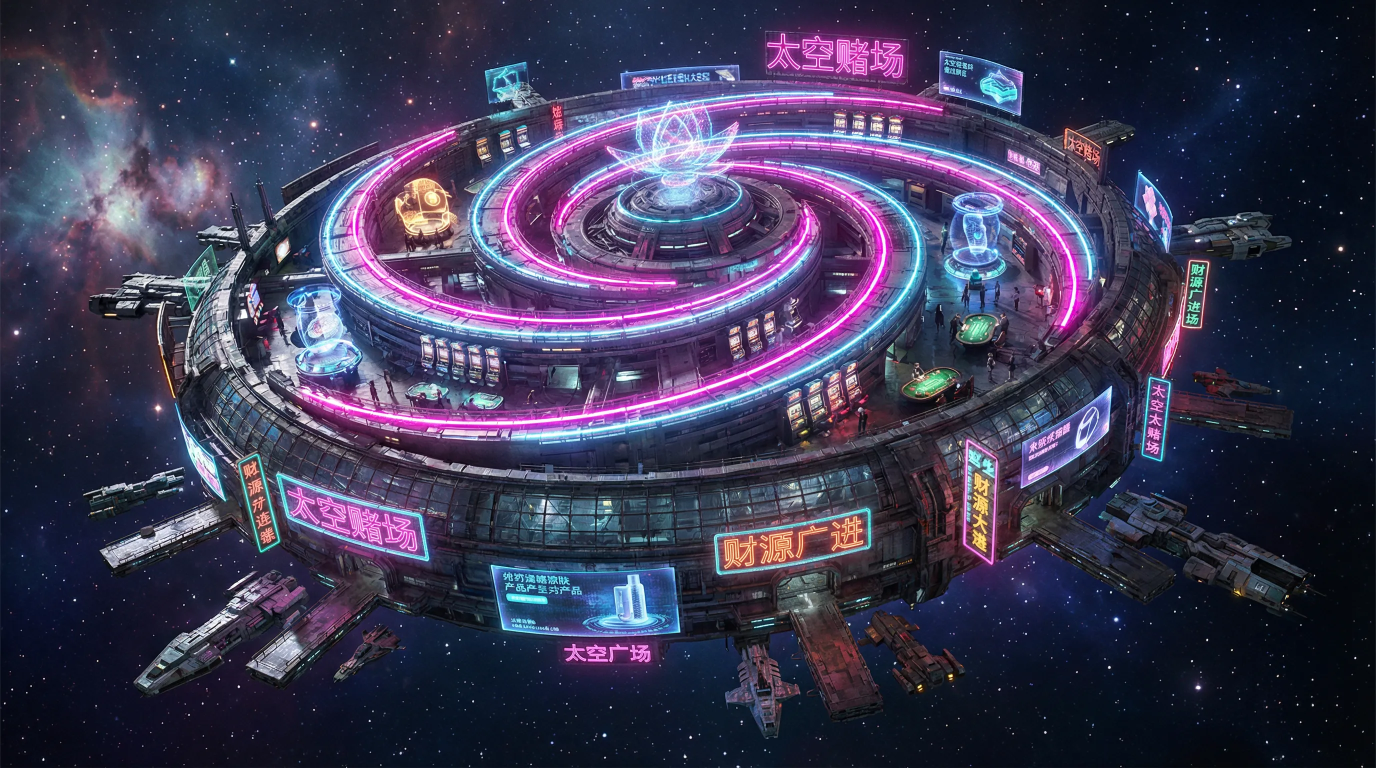博彩平台银河娱乐赛博朋克星际空间站